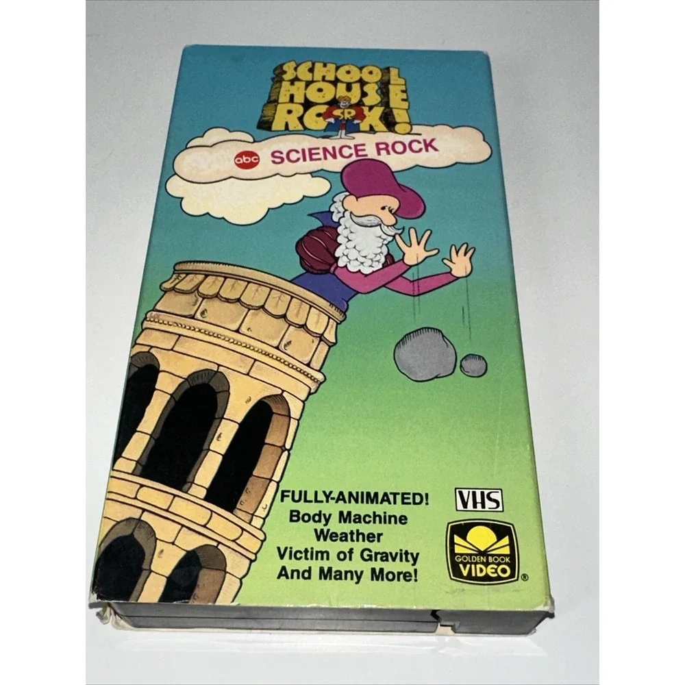 School House Rock! Science Rock (VHS, 1987) •ABC• Golden Book Video